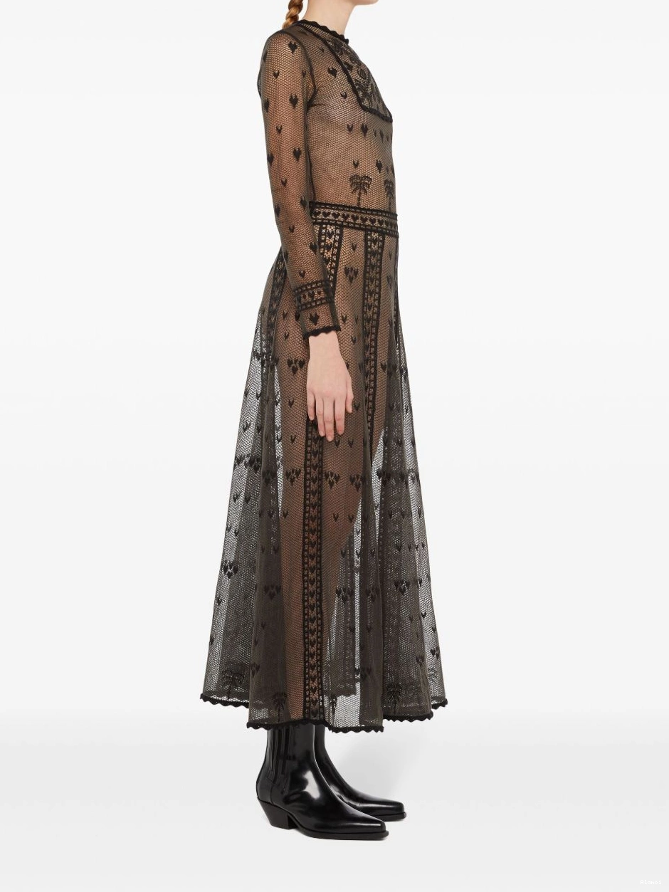 Affordable Alanui dress sheer Women embroidered 0806